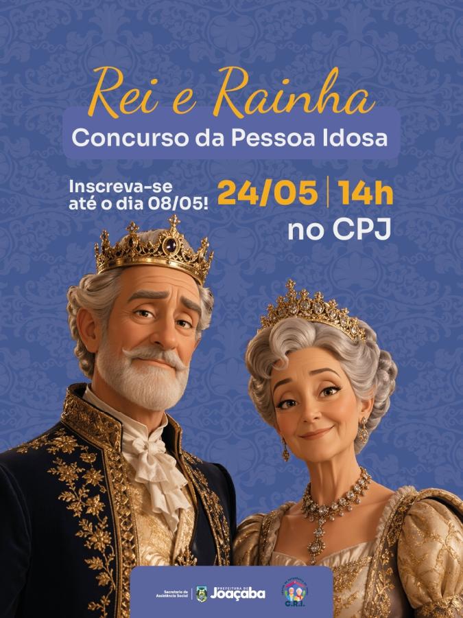 Inscrições abertas para o concurso Rei e Rainha da Pessoa Idosa 2026 em Joaçaba