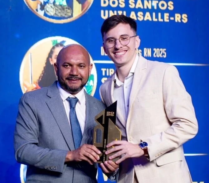 Atleta da Unoesc é homenageado pela CBDU com o prêmio Melhores do Ano