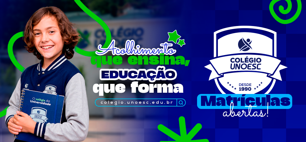 Colégios da Unoesc estão com matrículas abertas para o ano letivo de 2027