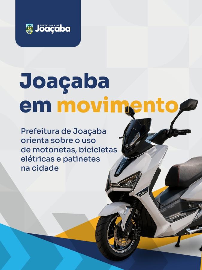 Prefeitura de Joaçaba orienta sobre o uso de motonetas, bicicletas elétricas e patinetes na cidade