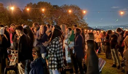 Mais de 600 pessoas participam do primeiro “Amanhecer com Jesus” do oeste catarinense em Lavandário no município de Herval D’Oeste
