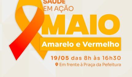 Maio Vermelho e Amarelo: Joaçaba promove ação de saúde, prevenção e conscientização no dia 19 de maio