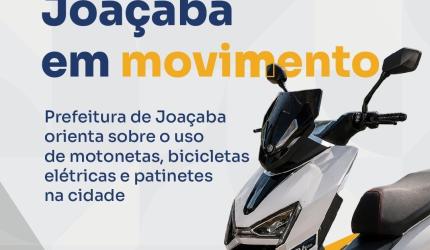 Prefeitura de Joaçaba orienta sobre o uso de motonetas, bicicletas elétricas e patinetes na cidade